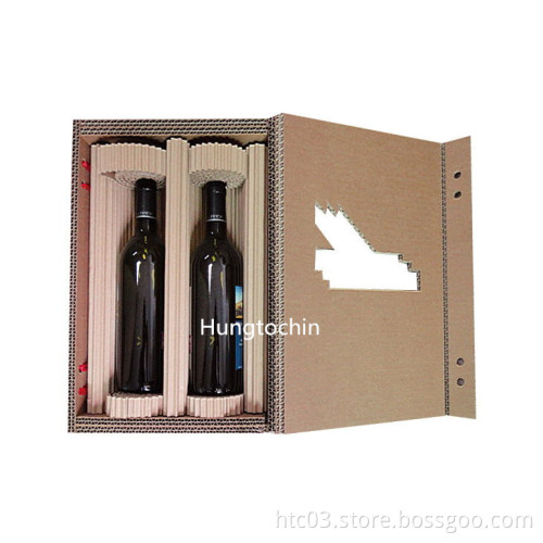 Natural paper wine box,high quality wine box